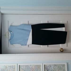 Calvin Klein blue, white &black bodycon dress